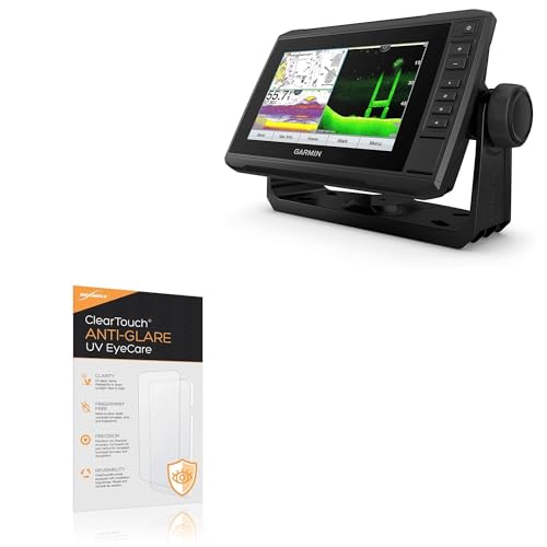 BoxWave Screen Protector Compatible With Garmin echoMAP UHD 74cv - ClearTouch Anti-Glare Anti-UV EyeCare (2-Pack), Filters out Harmful Blue Light Reduce Fatigue