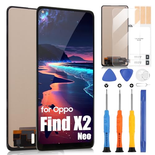 Risolvere i problemi: lo schermo risolve tutti i problemi relativi al display LCD per Find X2 Neo: schermo rotto, nero, display sfocato, macchie di polvere, colori errati, problemi di risposta tattile e altro ancora. Se lo schermo è ancora nero dopo l'installazione, ti consigliamo di rimuovere lo schermo LCD, la batteria, pulire il connettore e reinstallarlo, questo risolverà la maggior parte dei problemi, se non lo è, ti preghiamo di contattarci