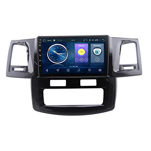 Doppel-DIN Autoradio für Toyota Fortuner 2007-2015 Bluetooth Autoradio MP5-Player, Rückkamera,FM / MP3 / US/Lenkradkontrolle/Spiegelglied,at,4