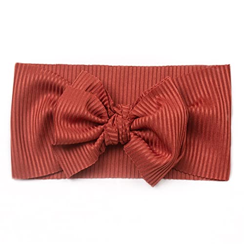 ZDDP Fleurs pour Bandeaux pour Toddler Infant Baby Boys Girls Stretch Solid Ribbed Bow Hairband Headwear Bandeau Bandeau Fille Dentelle Cover