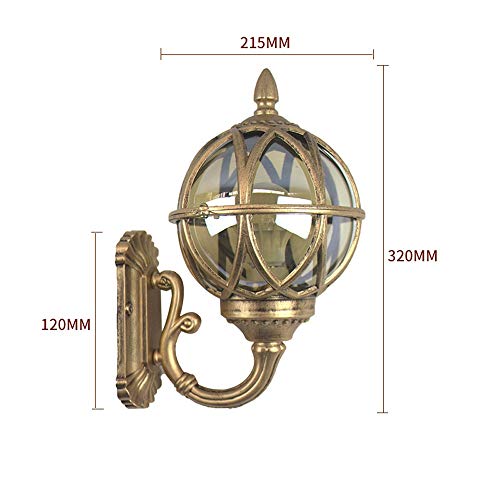 Applique murale classique rustique étanche pour illuminer le jardin d'hiver