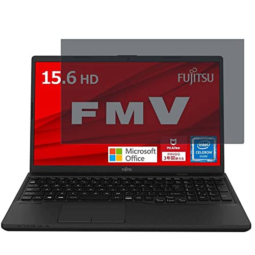 富士通 ノートパソコン FMV Lite WA1/F3 15.6インチ 16:9 覗き見防止 プライバシーフィルター 液晶保護フィルム ブルーライトカット 反射防止 両面使用着脱簡単 lifeinnotech