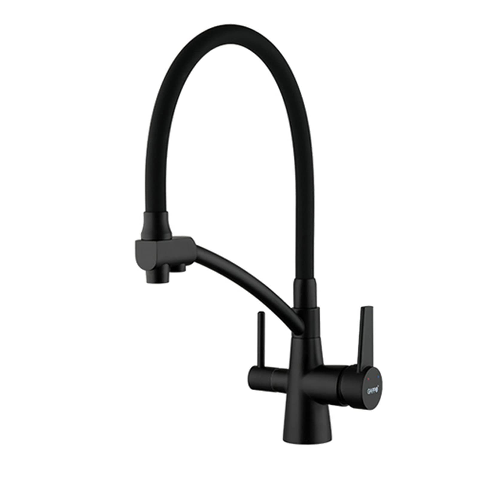 GLETSF 3 Kitchen Tap With Water Filter 360Swivel Sink Mixer Black Drinking Purifier Faucet For Clean Water Easy Installation & Stylish Design,