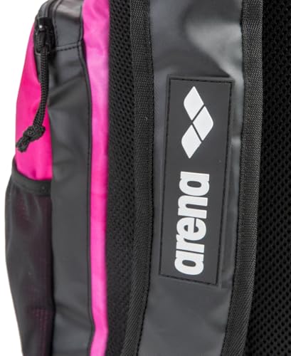 Image of ARENA Spiky III Backpack 45 Swimming Athlete Sports Gym Rucksack Large Training Gear Equipment Swim Bag for Men and Women, 45 Liters, Shocking Pink /Multi