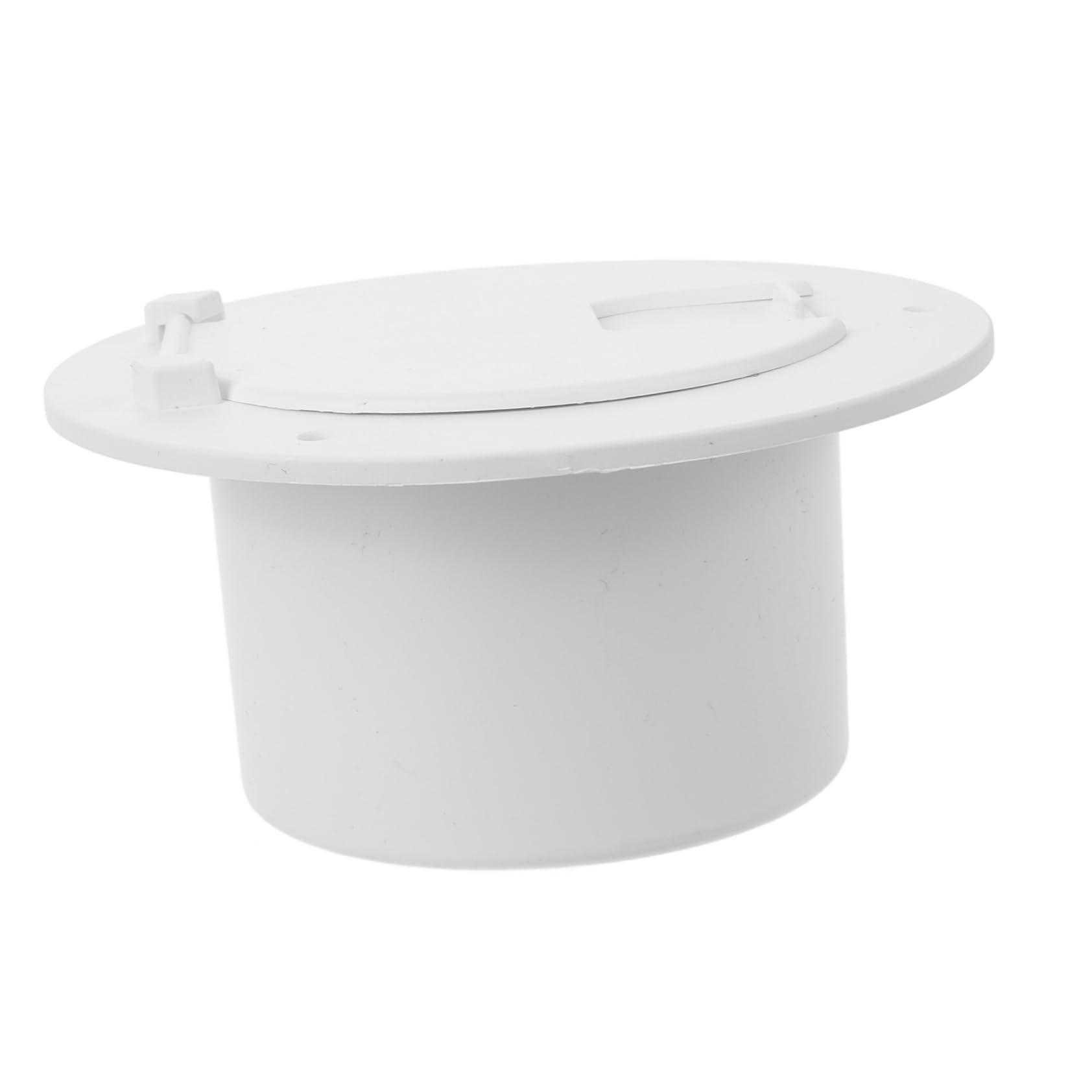 Hemobllo Portello per Cavi di Alimentazione per Camper in ABS Bianco Copertura Ribaltabile per Passaggio Cavi Accessorio Esterno in Veicoli Ricreazionali e Yacht