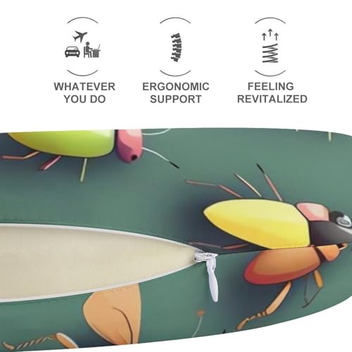 Almohada de viaje espuma viscoelástica tamaño único miniatura 5