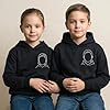 Personalised Portrait Hoodie Family Image Line Art Hoodie Adult Kids Custom Image father mother Gift Birthday christmas Black S Style 1 #2