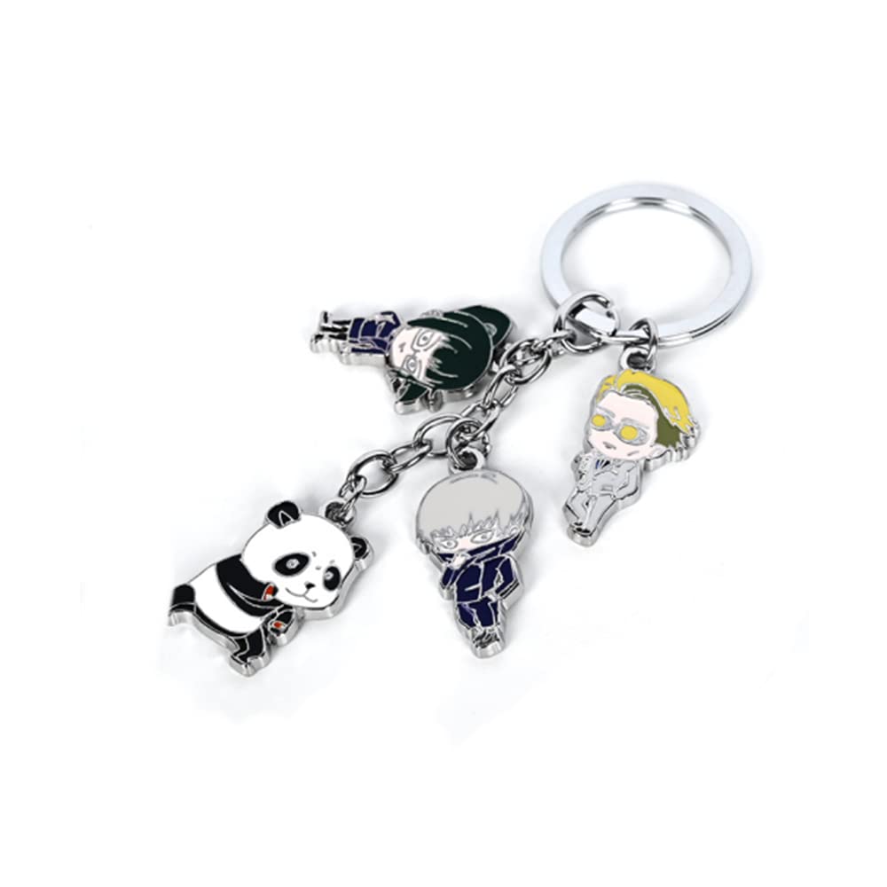 ROSETOR1pc Jujutsu Kaisen Anime Acrylic Double Layer Sandwich Pendant Conjuration Back Battle Heihui Keychain Bracelet