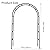 RUBFAC Metal Garden Arch, Wedding & Event Decoration, Garden Trellis for Climbing Plants, Assemble Freely 2 Sizes for Various Climbing Plant Roses Vines Bridal Party Decoration, Army Green, 1 Pack