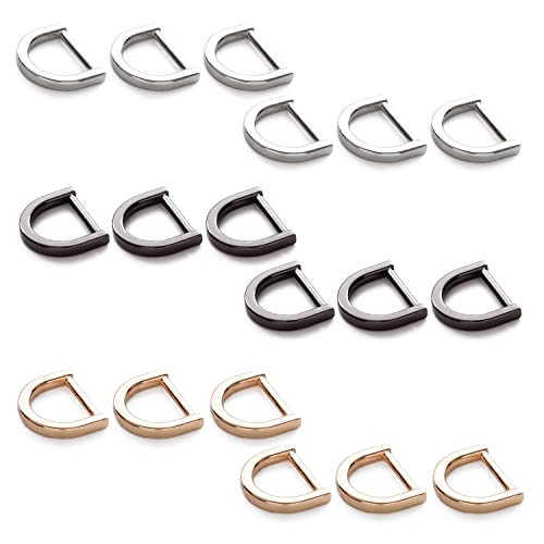 Pstyle. Dカン キーホルダー パーツ 金具 リング 18個セット PST-103 (内径13mm)