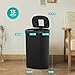 PayLessHere | 13 Gallon Plastic Trash Can | Black | Automatic Touchless Lid with Motion Sensor | Kitchen Garbage Can with Waterproof Design | for Home, Office, Bathroom | Pack of 1
