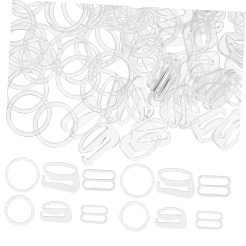 HAPINARY 15mm/20mm Bra Hooks Replacement 240pcs Compact Bra Adjuster for Daily Use Women's Bra Buckle Small Bra Strap Hook Portable Bra Clip Lingerie Accessory Easy Adjustment for Wedding Dress