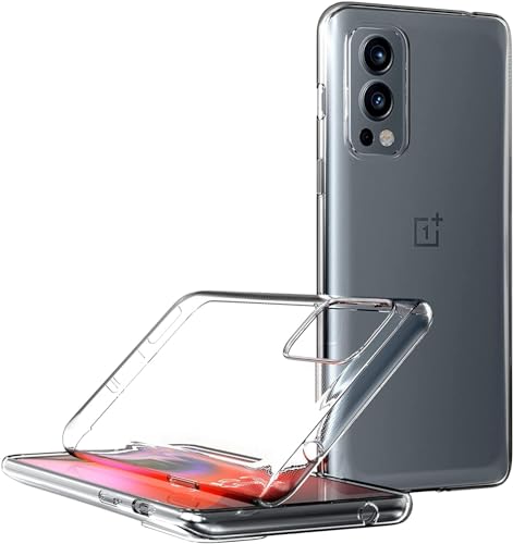 Image of NISHTECH for OnePlus Nord 2T 5G (2022) Premium Transparent Hybrid Soft Slim Dust Proof Back Case Cover Silicone with Camera Protection