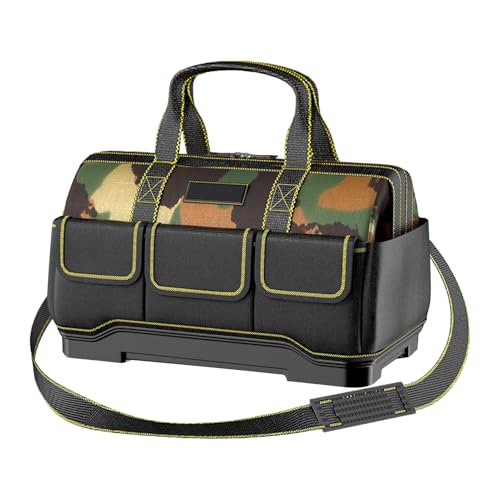 Bolsa de herramientas resistente | Organización de almacenamiento de herramientas suave portátil | Caja expandible para cinturón con múltiples compartimentos para organización, trabajo, viajes, jardín