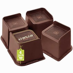 Yookwutar Betterhöhungen 10,2 cm L-förmige Möbelerhöhung