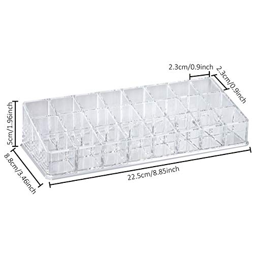 Acryl Lippenstift Organizer Transparente Lippenstift Halter Kosmetik Display Ständer für Kosmetik Aufbewahrung 24 Plätze – Bild 8