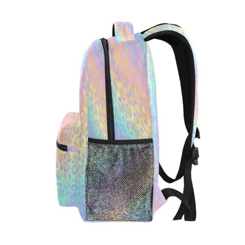 senya School Backpack Tie Dye Leopard Teens Girls Boys Bookbags Travel Schoolbag4