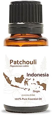 Nature Packaged Dark Patchouli Essential Oil - Bulk Essential Oil Perfume - Pure Essential Oil for Aromatherapy and Oil Diffuser - Ideal for Body & Candle-Making (15ml)