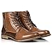 Metrocharm MC308 Men's Lace Up Cap Toe Formal Dress Casual Fashion Boots (9, Tan/Brown)