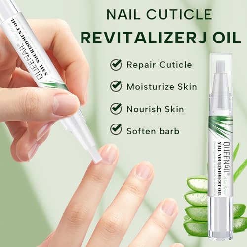 2 Stück Nail Care Pen, Nagelöl Stift, Nägel nähren Care Pen, Nagelpflegestift für gepflegte Fingernägel, Fuß und Finger von Rissigen und Trockenen Nägeln für äußere Anwendun