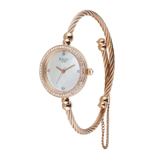Image of Titan Raga Spotlight 2.0 Quartz Analog 3Hands Display Dial Watch for Women