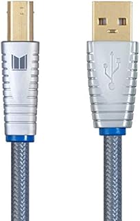 Monolith USB Digital Audio Cable - USB A to USB B - 2 Meter, 22AWG, Oxygen-Free Copper, Gold-Plated Connectors