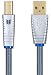 Monolith USB Digital Audio Cable - USB Type-A to USB Type-B, Gold-Plated Connectors, 22AWG, 2 Meter, Gray