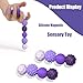 Large Magnetic Sensory Fidget Ball Toy, 8Pcs Silicone Sensory Stress Relief Toys for Adults, Teens with Autism, ADHD, Anxiety, Stocking Stuffers for Women Men Teen Gift (Purple, Large)