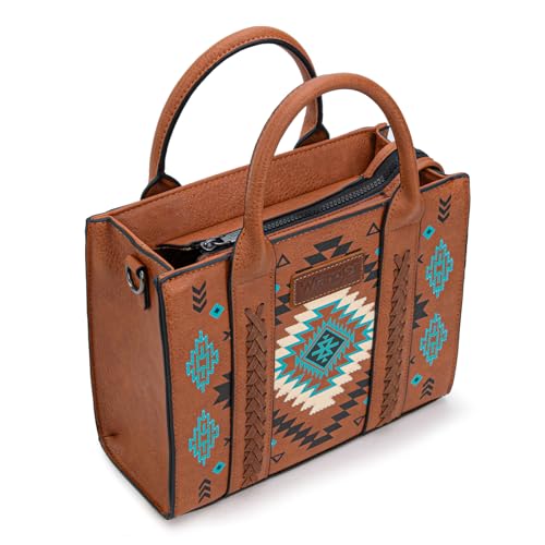Image of Wrangler Tote Bag for Women Western Purse and Aztec Satchel Handbag