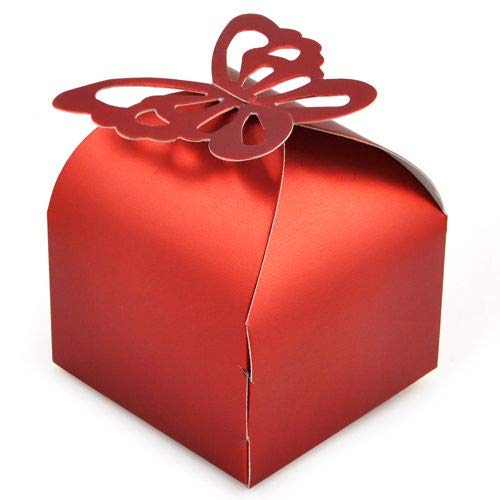 Accessotech 50 Pieces Wedding Favour Boxes Bridal Showers Parties