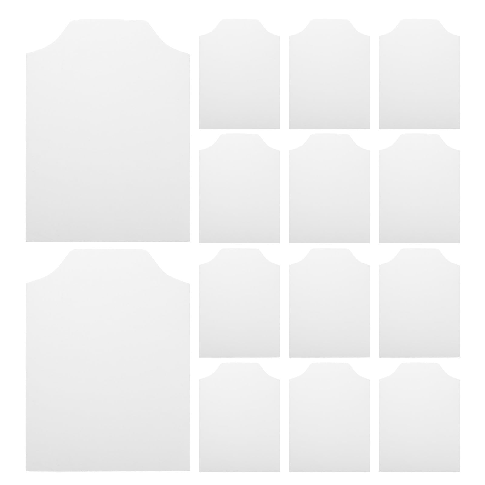 Abaodam Hemd Karton 100 Weiße Doppelseitige Pappe 22X30cm für T Shirt Falten und Bekleidungsverpackung im Haushalt und Bastelarbeiten