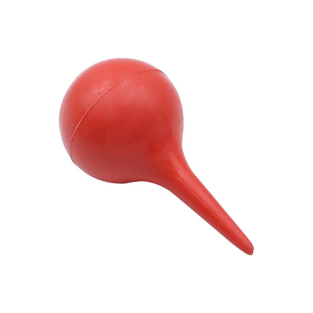 Bombilla de jeringa para oído, Aspirador de jeringa de Goma Duradera para Lavado de oídos, Limpieza Suave de oídos con Ducha de oído, Bombilla de succión de Goma, 30 ml, 60 ml, 90 ml (Rojo)