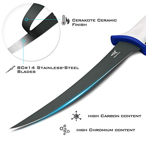 Kastking KTACPCKNFSP2 Spartacus Fillet Knife, Razor Sharp 8Cr14 Stainless-Steel Blade, Boning And Food Prep Knives thumb #2