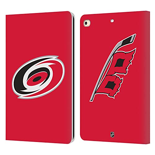 Étui iPad 9.7 2017 2018 Carolina Hurricanes Coque Portefeuille Cuir