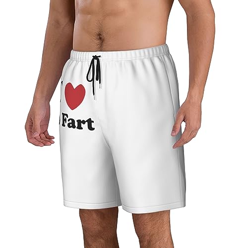 I Love to Fart Mens Swim Trunks Quick Dry Swim Shorts Swimwear Bathing Suits with Pockets3