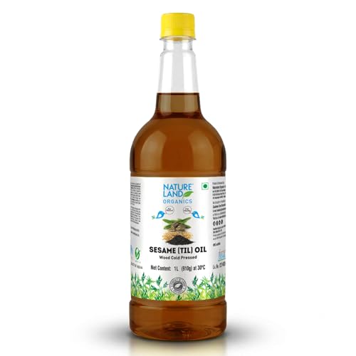 Image of Natureland Organics Sesame Oil 1 Ltr - Cold Pressed