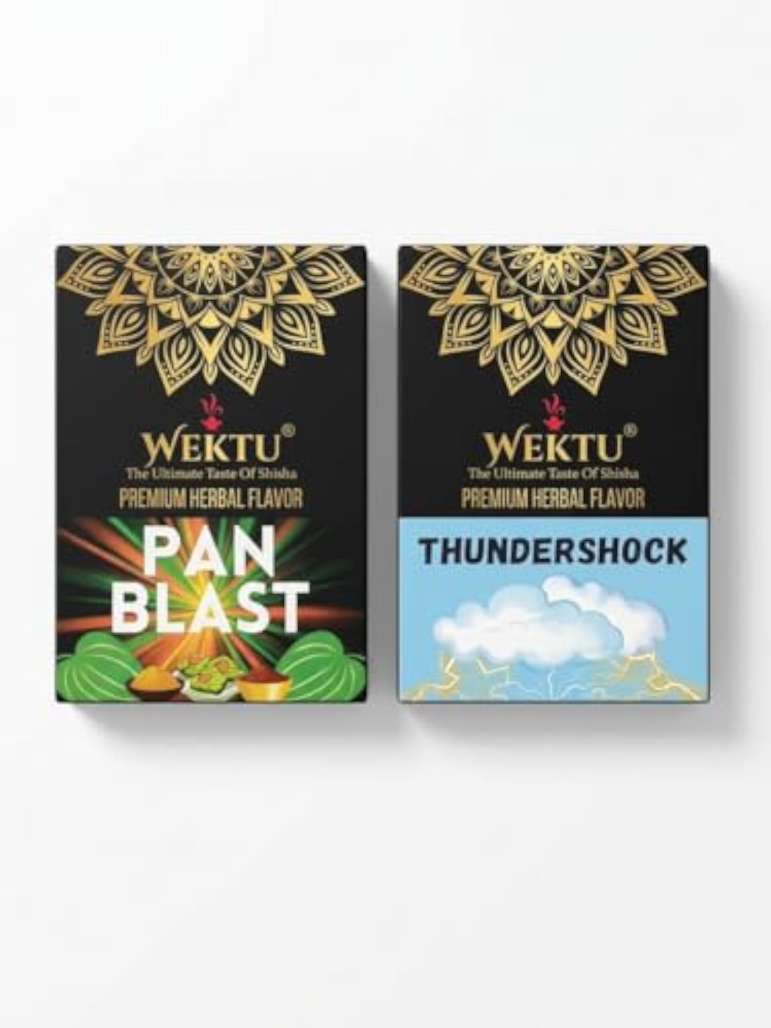 Premium Herbal Hookah Flavour, Pan Blast & Thundershock Combo