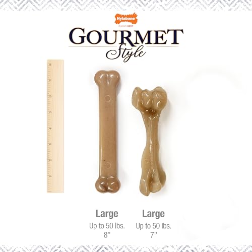 Image of Nylabone Strong Chew Gourmet Style Dog Chew Toys, Large, 2 Count