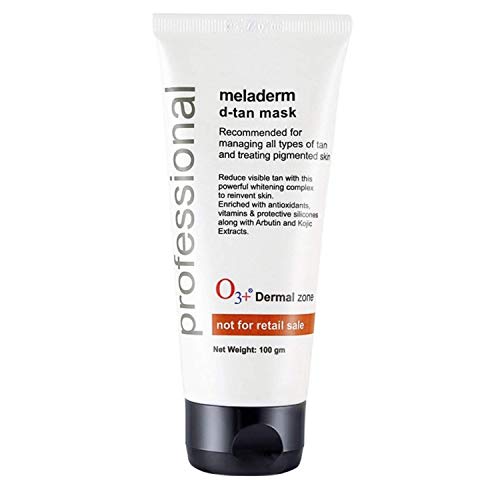 O3+ Professional Meladerm D-Tan Mask for all Types of Tan and Treating Pigmented Skin (De Tan, 100g)