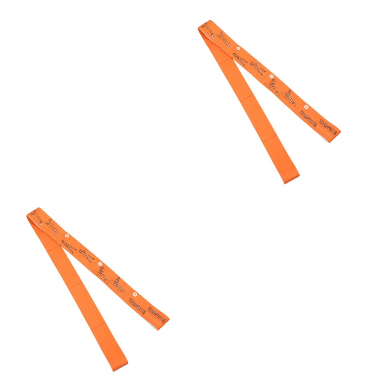 Garneck 1PC Portable Yoga Stretch Strap for Women Multi Functional Elastic Band for Enhanced Flexibility and Muscle Lightweight and Durable Resistance Belt Yellow