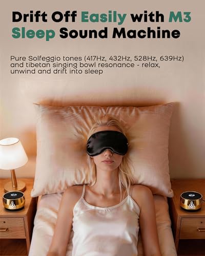 Image of M3 Zen Frequency Sound Machine | Portable Meditation Chime for Deep Calm, Anxiety Relief & Sleep Aid | Screen-Free Alternative to Kinetic Sand Art | Includes Carry Bag