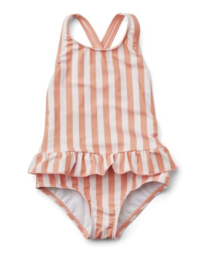 Image of Toddler Girls One Piece Swimsuits Crossback Backless Bathing Suit Whale Dolphin Shark Swimwear with Ruffle Butt UPF50+