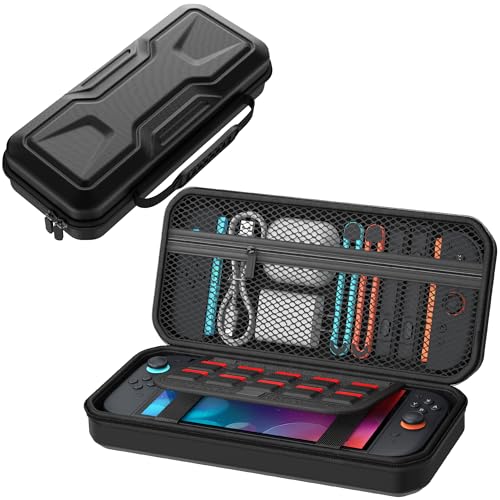 Image of FYOUNG All in One Accessories Case Bundle for Nintendo Switch 2 2025, Portable Carrying Case with Game Card Slots, for Travel & Storage (Black