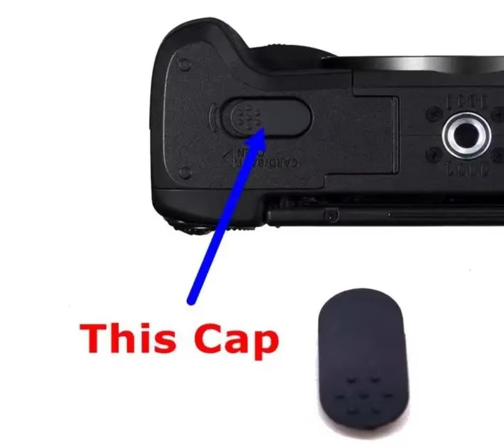 NEW Grey Battery Door Bottom Cover Port Interface Cap Rubber Compatible with Canon EOS M6 Mark II