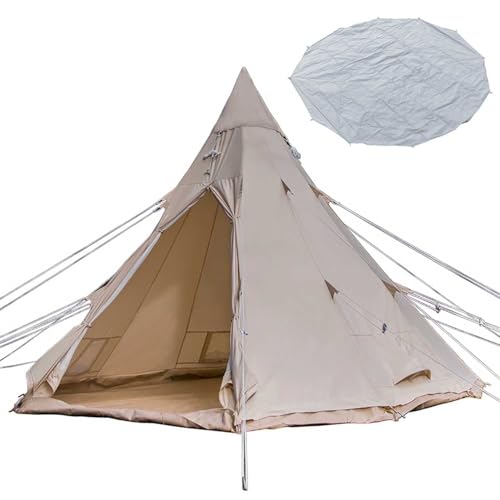 Carpa instantánea para 4 personas con piso y diseño tipi miniatura 1
