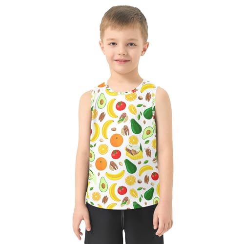 Tomato Nuts Boys Tank Tops Sleeveless Tank Top Shirts Undershirts for Summer,3T2