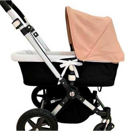 Cosamui Vestidura capazo Universal bebé - Algodón 100% - Cubre capazo Carro - Cubrecapazo Carrito (Blanca)