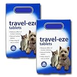 Travel-Eze Travel Tablets for Dogs & Cats - 2 Pack | Natural Herbal Remedy Supplement | Helps Reduce the Effects of Motion Sickness | 48 Tablets | Johnsons
