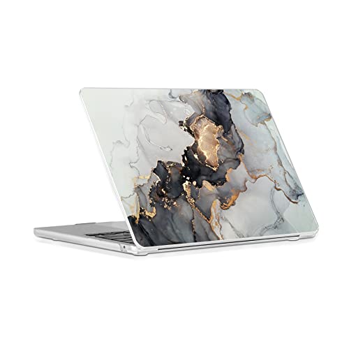 Se7enline Compatible with MacBook Air 15 inch Case M4 M3 M2 2022-2025 15.3-inch MacBook Air with Model A2941/A3114/A3241 Laptop Hard Shell Case&Keyboard Cover Skin&Touchpad Protector,Ink Gold Sand - Image 3