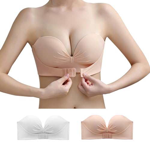 [Olabela] ストラップレスブラ 紐なしブラ チューブトップ ずれ落ちない シームレスブラ オフショル 結婚式 パーティーの商品画像（Amazon）